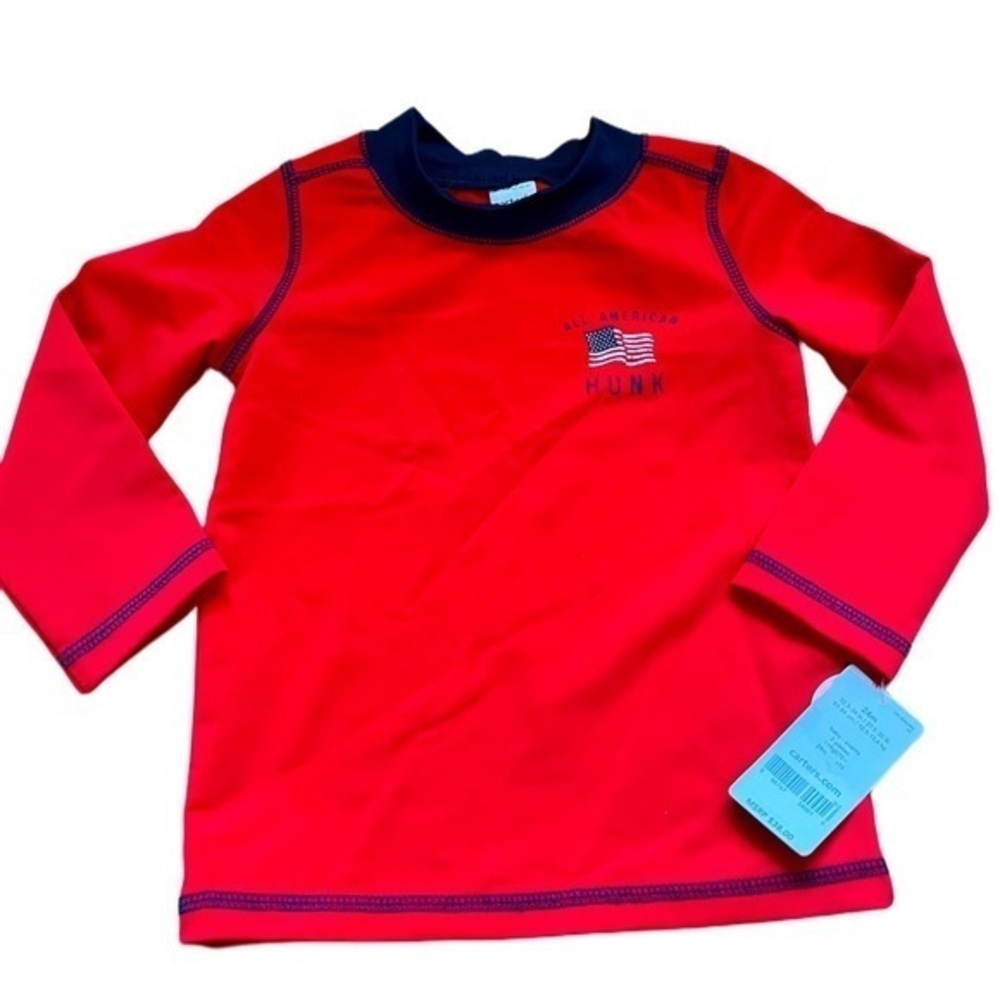 NWT 24 month "American Hunk" rash guard